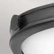 Plafoniera Elstead metal, sticla, negru, alb, E27 - ELS-HK-COLLIER-F-M-BX