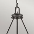 Pendul Elstead metal, sticla, negru, alb, E14 - ELS-HK-COLLIER-P-BX