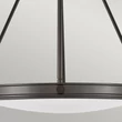 Pendul Elstead metal, sticla, negru, alb, E14 - ELS-HK-COLLIER-P-BX