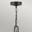 Pendul Elstead metal, sticla, negru, alb, E14 - ELS-HK-COLLIER-P-BX