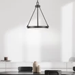 Pendul Elstead metal, sticla, negru, alb, E14 - ELS-HK-COLLIER-P-BX