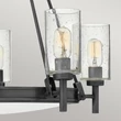 Candelabru Elstead metal, sticla, negru, transparent, E27 - ELS-HK-COLLIER5-BX