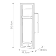 Aplica de perete exterioara Elstead metal, sticla, bronz, transparent, E27, IP44 - ELS-HK-CORDILLERA-M-BU