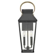 Aplica de perete exterioara Elstead metal, sticla, negru, bronz, transparent, E14, IP44 - ELS-HK-DAWSON-L
