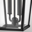 Aplica de perete exterioara Elstead metal, sticla, negru, bronz, transparent, E14, IP44 - ELS-HK-DAWSON-L