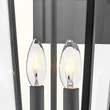 Aplica de perete exterioara Elstead metal, sticla, negru, bronz, transparent, E14, IP44 - ELS-HK-DAWSON-L