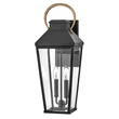 Aplica de perete exterioara Elstead metal, sticla, negru, bronz, transparent, E14, IP44 - ELS-HK-DAWSON-L