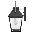 Aplica de perete exterioara Elstead metal, sticla, negru, bronz, transparent, E27, IP44 - ELS-HK-DAWSON-M