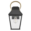 Aplica de perete exterioara Elstead metal, sticla, negru, bronz, transparent, E27, IP44 - ELS-HK-DAWSON-M