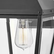Aplica de perete exterioara Elstead metal, sticla, negru, bronz, transparent, E27, IP44 - ELS-HK-DAWSON-M