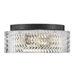 Plafoniera Elstead metal, sticla, negru, transparent, E27 - ELS-HK-ELLE-F-S-BK