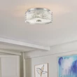 Plafoniera Elstead metal, sticla, crom, transparent, E27 - ELS-HK-ELLE-F-S-CM