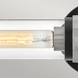 Aplica de perete de baie  Elstead metal, sticla, nichel, negru, transparent, E27, IP44 - ELS-HK-ELLISON2-BK-BN