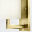 Aplica de perete  Elstead metal, textil, alama, alb, E27 - ELS-HK-HAMPTON1-BB