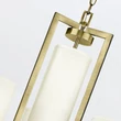 Candelabru Elstead metal, textil, alama, alb, E27 - ELS-HK-HAMPTON4-BB