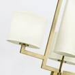 Candelabru Elstead metal, textil, alama, alb, E27 - ELS-HK-HAMPTON4-BB