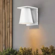 Aplica de perete exterioara Elstead metal, alb,  GU10, 8W, 2700K, 560 Lm, IP44 - ELS-HK-HANS-S-WHT