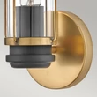 Aplica de perete de baie  Elstead metal, sticla, negru, alama, E27, IP44 - ELS-HK-MASTHEAD1-HBBK