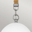 Pendul Elstead metal, ceramic, franghie, nichel, maro, alb, E27 - ELS-HK-NASH-P-AN