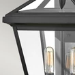 Aplica de perete exterioara Elstead metal, sticla, negru, transparent, E14, IP44 - ELS-HK-PALMA-M-BK