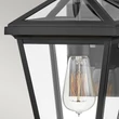 Aplica de perete exterioara Elstead metal, sticla, negru, transparent, E14, IP44 - ELS-HK-PALMA-S-BK