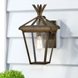 Aplica de perete exterioara Elstead metal, sticla, bronz, transparent, E14, IP44 - ELS-HK-PALMA-S-BU