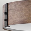 Plafoniera Elstead metal, lemn, sticla, maro, E14 - ELS-HK-SAWYER-F-M-SQ