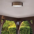 Plafoniera Elstead metal, lemn, sticla, maro, E14 - ELS-HK-SAWYER-F-M-SQ