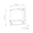 Aplica de perete exterioara Elstead metal, alama, GU10, 10W, 3000K, 560 Lm, IP44 - ELS-HK-SCOUT-PHB