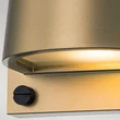 Aplica de perete exterioara Elstead metal, alama, GU10, 10W, 3000K, 560 Lm, IP44 - ELS-HK-SCOUT-PHB