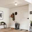 Plafoniera Elstead metal, sticla, bronz, opal, E27 - ELS-KL-ALBERS-F-G-CPZ