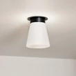 Plafoniera Elstead metal, sticla, negru, opal, E27 - ELS-KL-ALBERS-F-T-BK