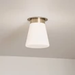 Plafoniera Elstead metal, sticla, bronz, opal, E27 - ELS-KL-ALBERS-F-T-CPZ