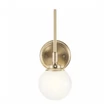 Aplica de perete de baie  Elstead metal, sticla, bronz, opal, G9, 3W, 3000K, 300 Lm,  IP44 - ELS-KL-BENNO1-CPZ