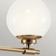 Aplica de perete de baie  Elstead metal, sticla, sampanie, bronz, opal, G9, 6W, 3000K, 600 Lm,  IP44 - ELS-KL-BENNO2-CPZ
