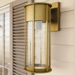 Aplica de perete exterioara Elstead metal, sticla, alama, E27, IP44 - ELS-KL-CAMILLO-M-PNBR