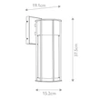 Aplica de perete exterioara Elstead metal, sticla, negru, E27, IP44 - ELS-KL-CAMILLO-M-TBK
