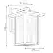 Aplica de perete exterioara Elstead metal, sticla, negru, E27, IP44 - ELS-KL-CAPPANNA-M-BKT