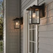 Aplica de perete exterioara Elstead metal, sticla, negru, E27, IP44 - ELS-KL-CAPPANNA-M-BKT