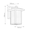 Aplica de perete exterioara Elstead metal, sticla, negru, E27, IP44 - ELS-KL-CAPPANNA-S-BKT