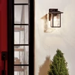 Aplica de perete exterioara Elstead metal, sticla, negru, E27, IP44 - ELS-KL-CAPPANNA-S-BKT