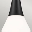 Pendul Elstead metal, sticla, negru, opal, E27 - ELS-KL-DEELA-P-BK