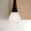 Pendul Elstead metal, sticla, negru, opal, E27 - ELS-KL-DEELA-P-BK