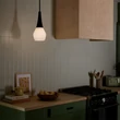Pendul Elstead metal, sticla, negru, opal, E27 - ELS-KL-DEELA-P-BK