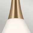 Pendul Elstead metal, sticla, bronz, opal, E27 - ELS-KL-DEELA-P-CPZ