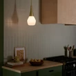 Pendul Elstead metal, sticla, bronz, opal, E27 - ELS-KL-DEELA-P-CPZ