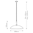 Pendul Elstead metal, negru, bronz, E27 - ELS-KL-DELAROSA-P-BK