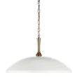 Pendul Elstead metal, sticla, bronz, alb, E27 - ELS-KL-DELAROSA-P-WH