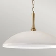 Pendul Elstead metal, sticla, bronz, alb, E27 - ELS-KL-DELAROSA-P-WH