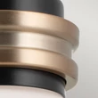 Aplica de perete de baie  Elstead metal, sticla, negru, bronz, opal, G9, 3W, 3000K, 300 Lm,  IP44 - ELS-KL-FARUM1-BK-CPZ